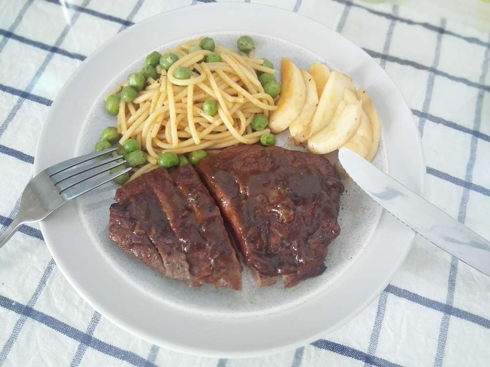 一个人的牛排简餐